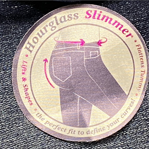 NWT Rhythm in Blues Jeans Capris Dark Blue Wash “Hourglass Slimmer” Size 16 - Picture 9 of 12